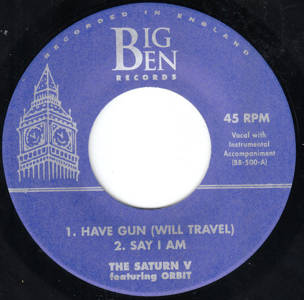 The Saturn V Featuring Orbit : Behind Closed Doors At A Recording Session (7", EP)