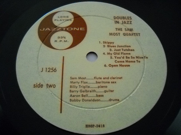 Don Elliott Quartet / Sam Most Sextet : Doubles In Jazz (LP, Comp, Mono)
