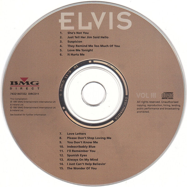 Elvis Presley : Vol III (CD, Comp)