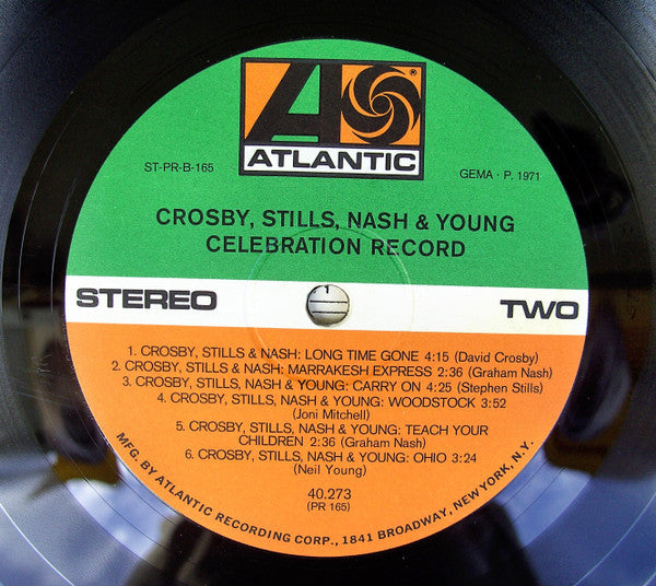 Crosby, Stills, Nash & Young : Celebration Record (LP, Comp)