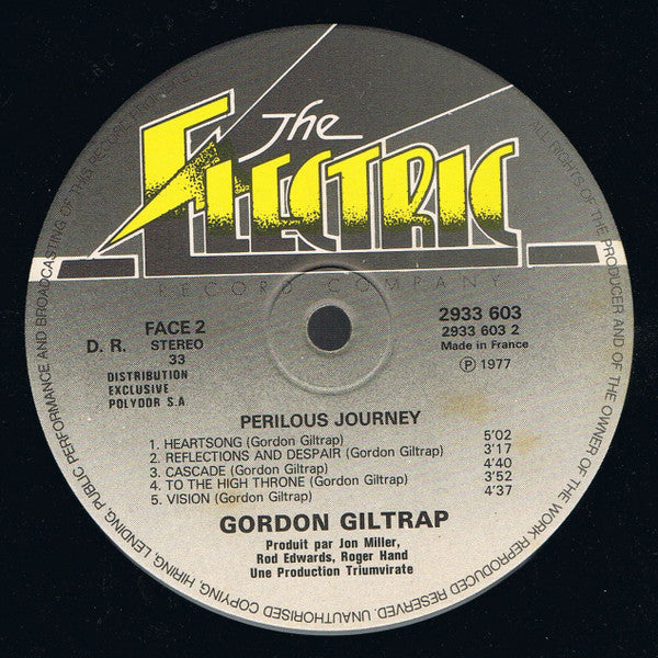 Gordon Giltrap : Perilous Journey (LP, Album)