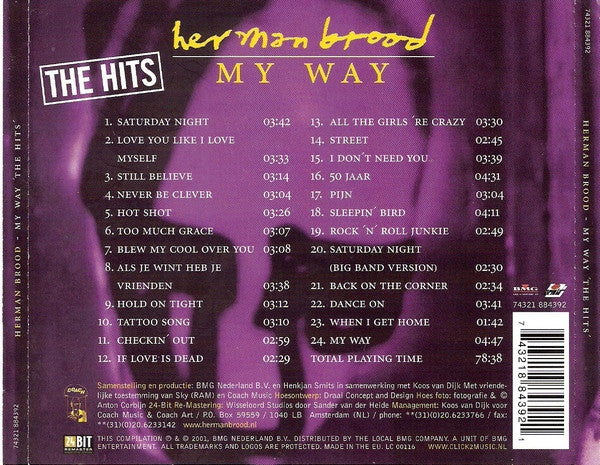 Herman Brood : My Way - The Hits (CD, Comp, RM)