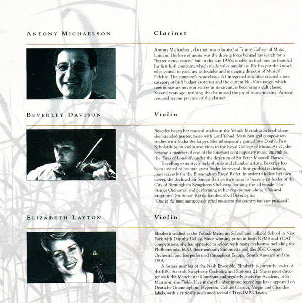 Weber*, Bärmann*, Antony Michaelson : Clarinet Quintet / 3rd Clarinet Quintet (CD, Album)