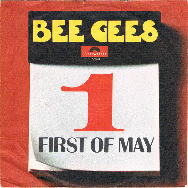 Bee Gees : First Of May (7", Single, Mono)