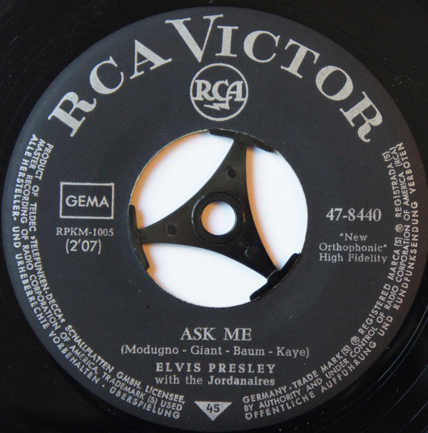 Elvis* : Ain't That Loving You Baby (7", Single)