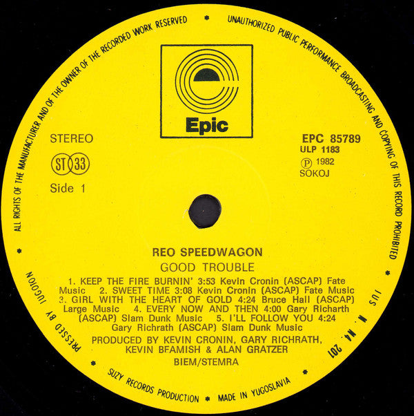 REO Speedwagon : Good Trouble (LP, Album)