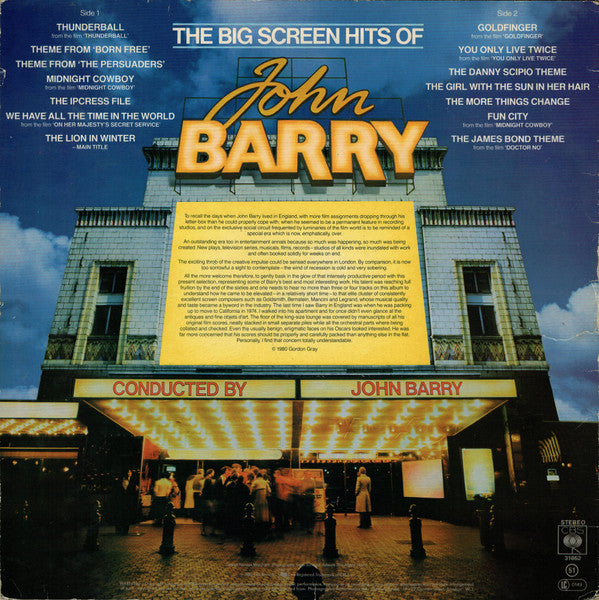 John Barry : The Big Screen Hits Of John Barry (LP, Album, Comp)