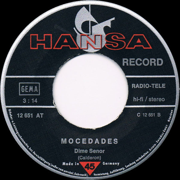 Mocedades : Eres Tu / Dime Señor (7", Single, RE)