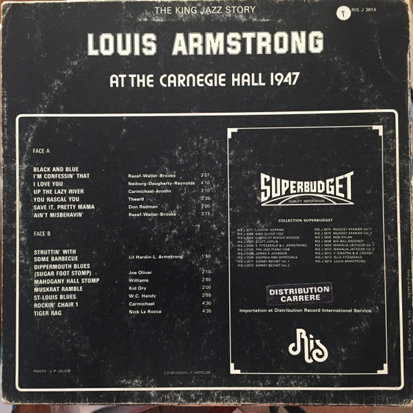 Louis Armstrong : At The Carnegie Hall (LP, Album)