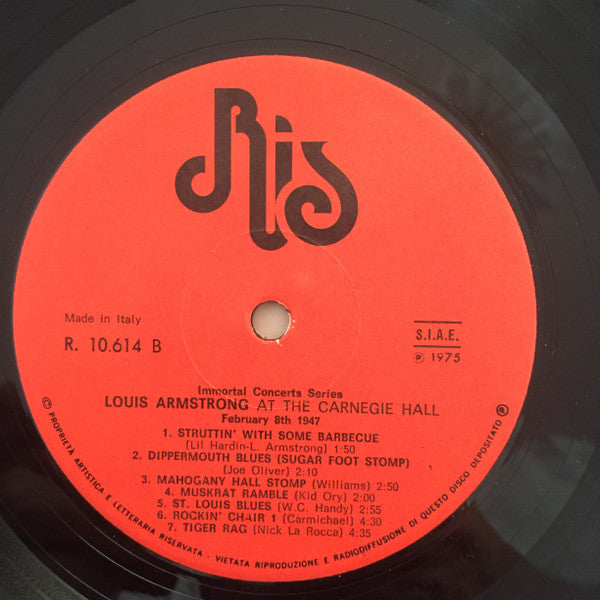 Louis Armstrong : At The Carnegie Hall (LP, Album)