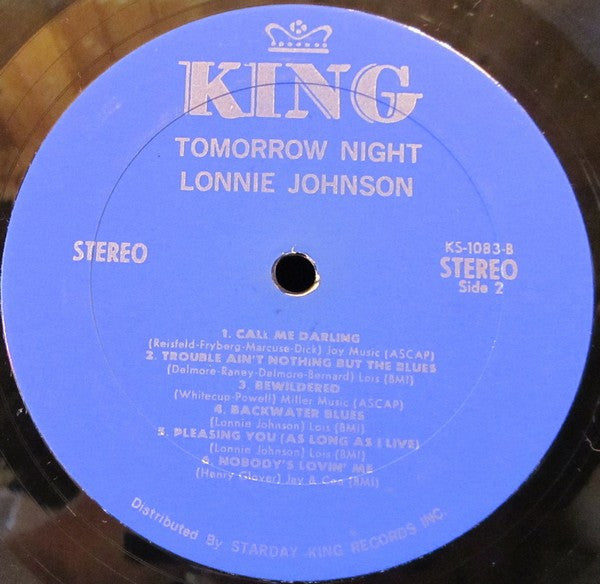 Lonnie Johnson (2) : Tomorrow Night (LP, Comp)