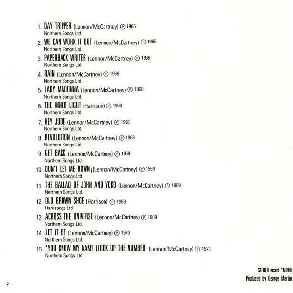 The Beatles : Past Masters • Volume Two (CD, Comp, Mono, Hol)