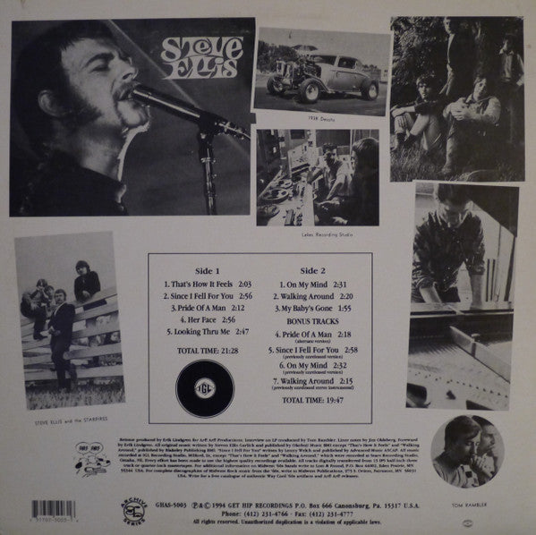 Steve Ellis And The Starfires : Song-Book (LP, Album, RE)
