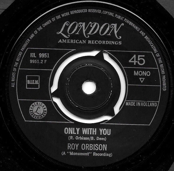 Roy Orbison : Goodnight / Only With You (7", Single, Mono)