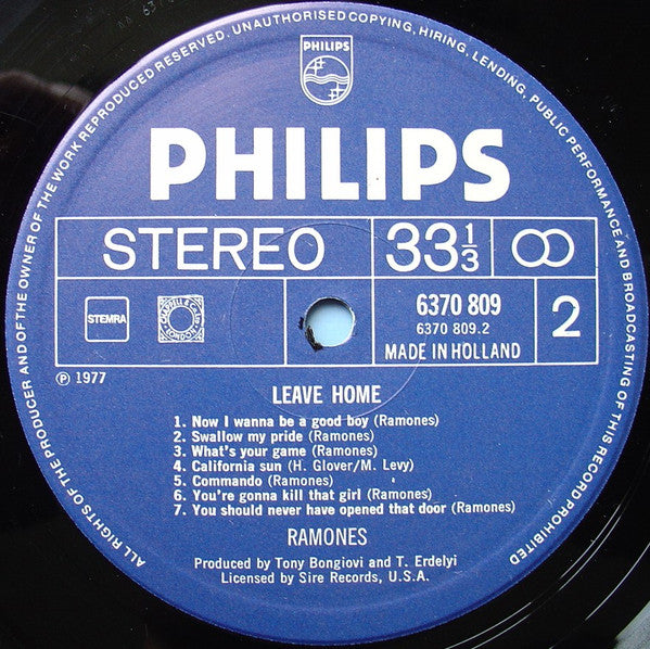 Ramones : Leave Home (LP, Album)