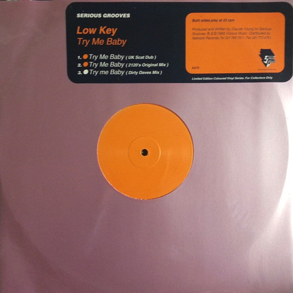 Low Key : Try Me Baby (12", Ltd, Ora)