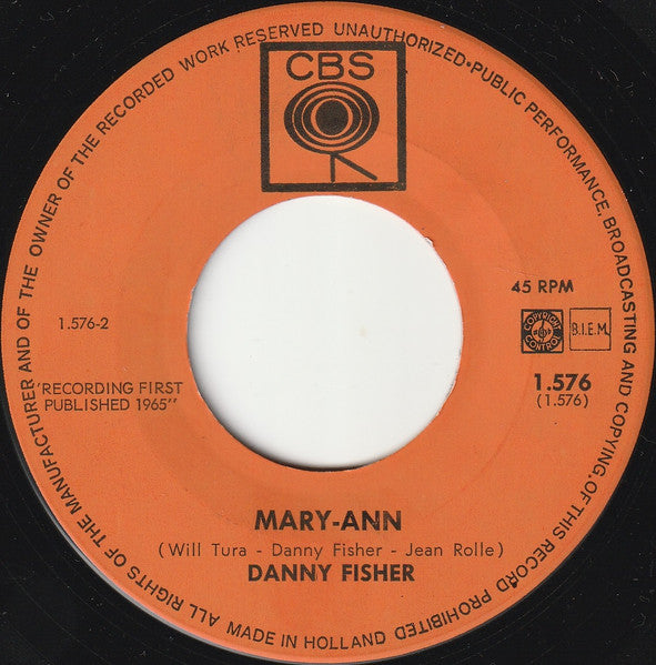 Danny Fisher (2) : Yeh-Yeh (7", Single)