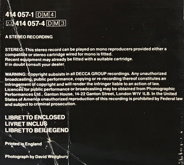 Johann Sebastian Bach, Elly Ameling, Marga Höffgen, Peter Pears, Fritz Wunderlich, Hermann Prey, Tom Krause, Stuttgarter Hymnus-Chorknaben, Stuttgarter Kammerorchester, Karl Münchinger : Matthäus - Passion (4xLP + Box)
