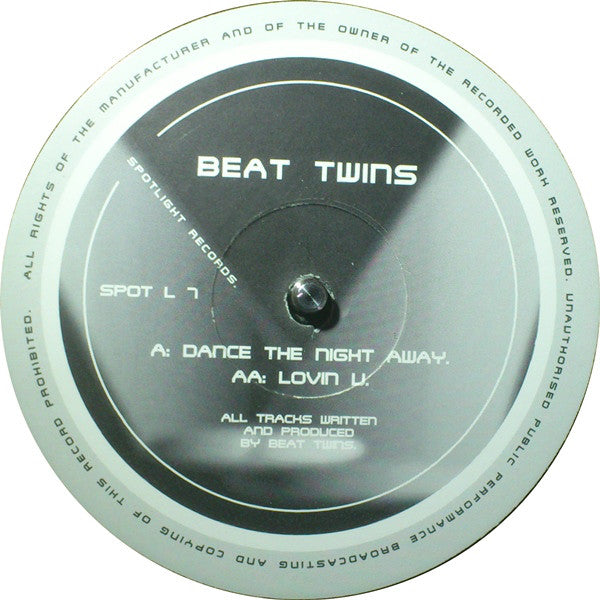 Beat Twins : Dance The Night Away / Lovin U (12")