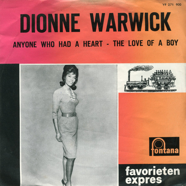 Dionne Warwick : Anyone Who Had A Heart / The Love Of A Boy (7", Single, Mono, Pus)