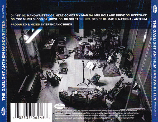 The Gaslight Anthem : Handwritten (CD, Album)