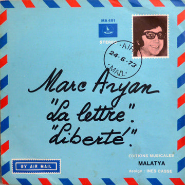 Marc Aryan : La Lettre / Liberté (7", Single)