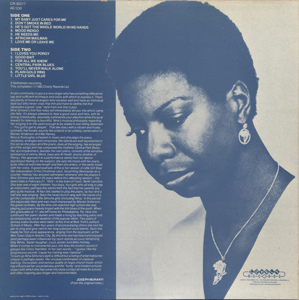 Nina Simone : My Baby Just Cares For Me (LP, Comp)