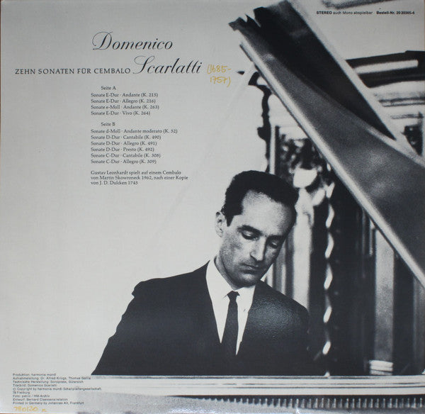 Domenico Scarlatti / Gustav Leonhardt : Zehn Sonaten Für Cembalo (LP, Album, Gat)
