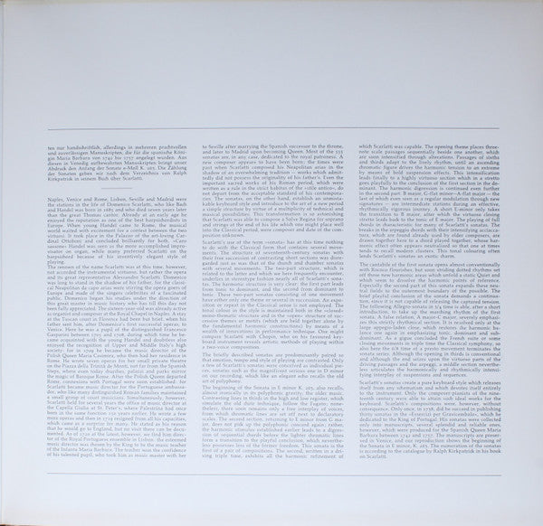 Domenico Scarlatti / Gustav Leonhardt : Zehn Sonaten Für Cembalo (LP, Album, Gat)