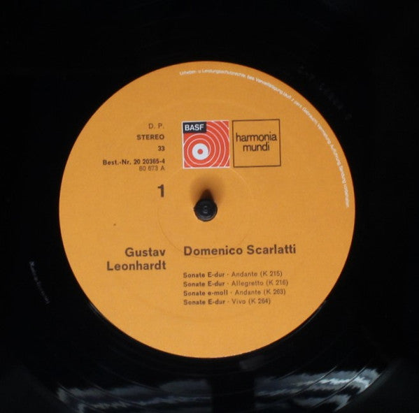 Domenico Scarlatti / Gustav Leonhardt : Zehn Sonaten Für Cembalo (LP, Album, Gat)