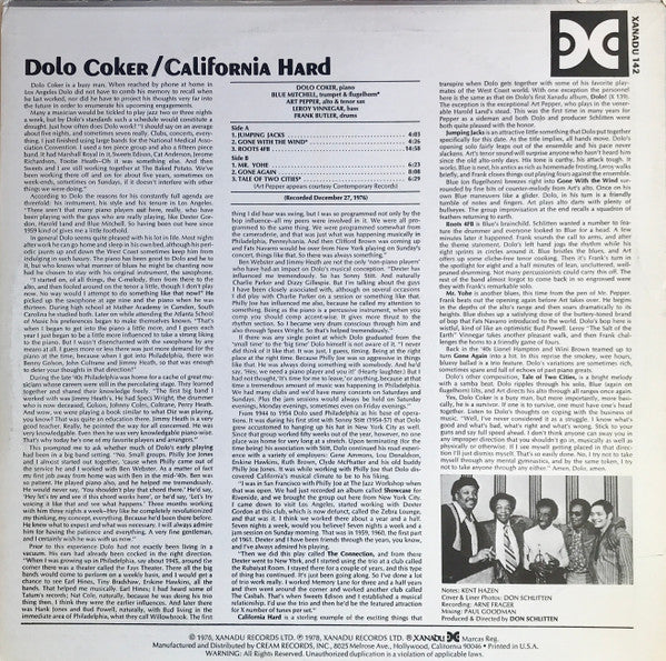 Dolo Coker : California Hard (LP, Album)