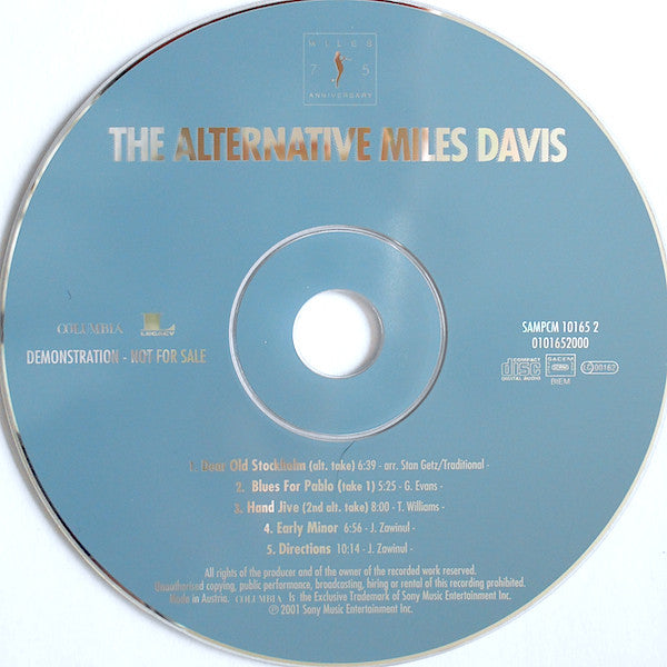 Miles Davis : The Alternative Miles Davis (CD, Promo, Smplr)
