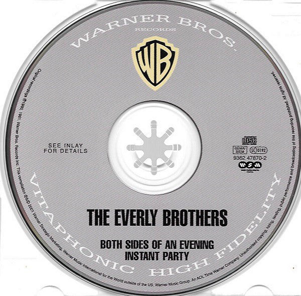 Everly Brothers : Both Sides Of An Evening & Instant Party (CD, Comp, RM)
