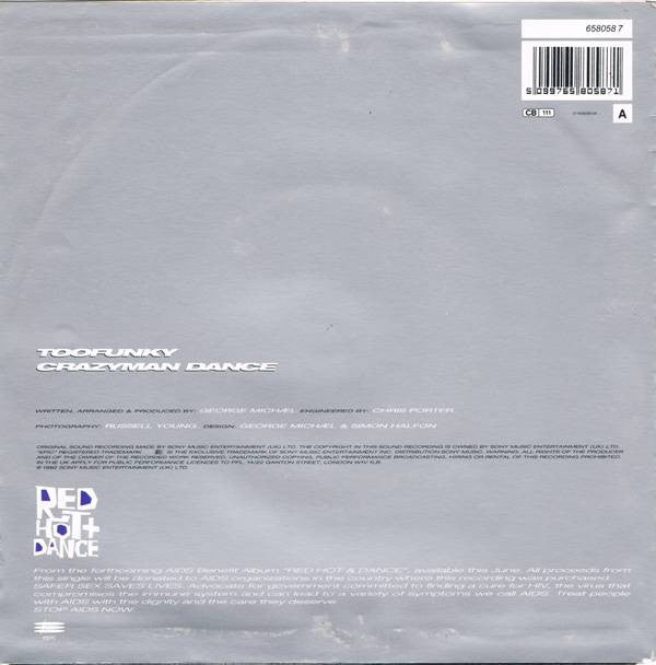 George Michael : Too Funky (7", Single)