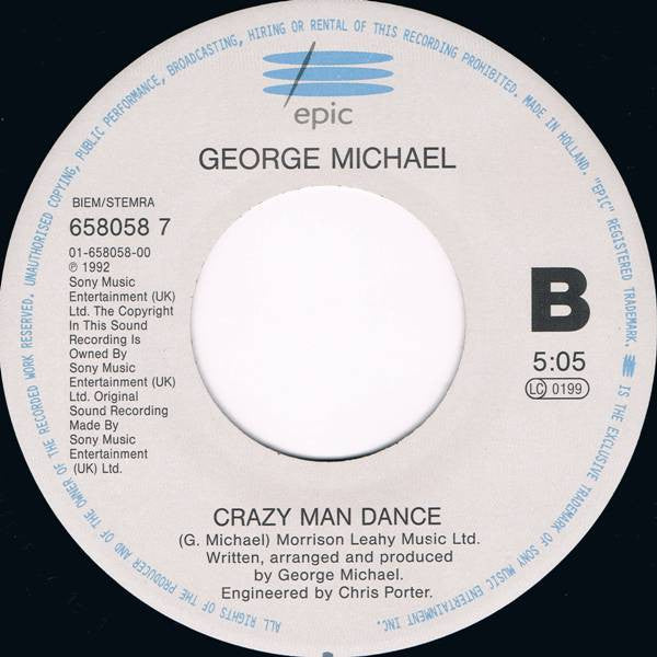 George Michael : Too Funky (7", Single)