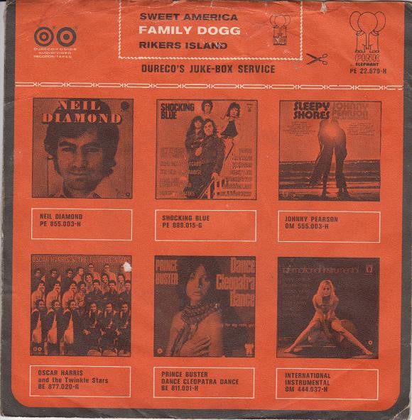 Steve Rowland & Family Dogg : Sweet America / Rikers Island (7", Single)