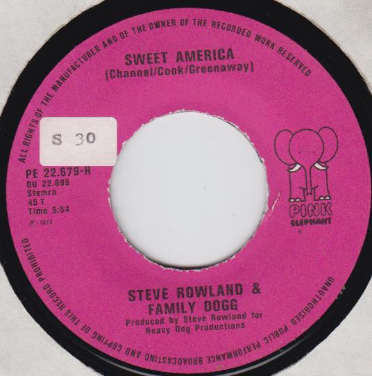 Steve Rowland & Family Dogg : Sweet America / Rikers Island (7", Single)