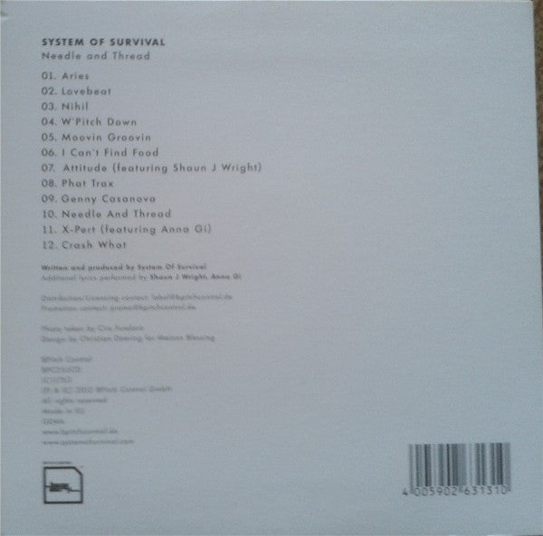 System Of Survival : Needle And Thread (CD, Album, Promo, Car)