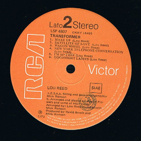 Lou Reed : Transformer (LP, Album)