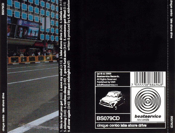 Cinque Cento : Lake Shore Drive (CD, Album)