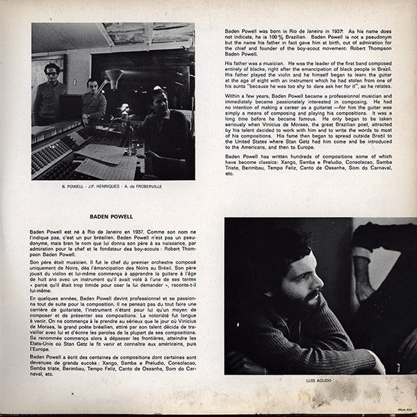 Baden Powell : Vol.2 - L'Art De Baden-Powell (LP, Album)