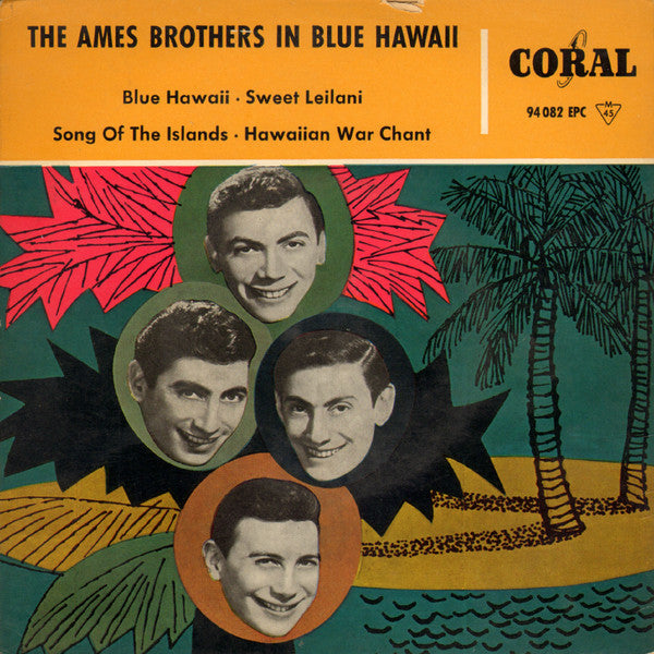 The Ames Brothers : The Ames Brothers In Blue Hawaii (7", EP)