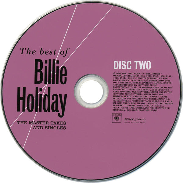 Billie Holiday : The Best Of Billie Holiday: The Master Takes And Singles (4xCD, Comp, RM)
