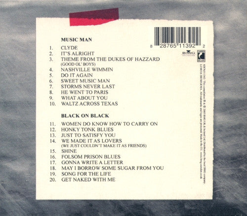 Waylon Jennings : Music Man / Black On Black (CD, Comp)