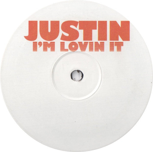 Justin Timberlake : I'm Lovin It (12", Unofficial)