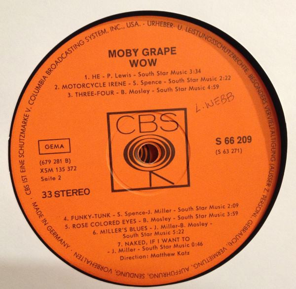 Moby Grape : Wow / Grape Jam (2xLP, Album)