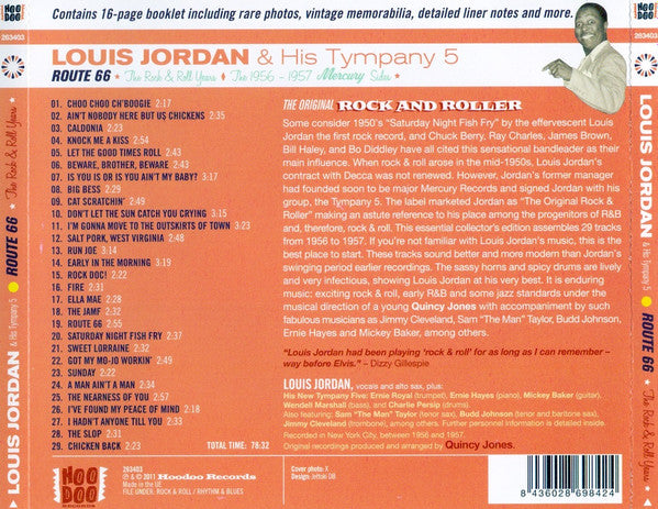 Louis Jordan And His Tympany Five : Route 66 *The Rock'n Roll Years* The 1956-1957 Mercury Sides (CD, Comp)