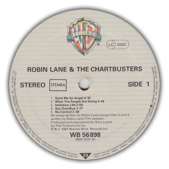 Robin Lane & The Chartbusters : Imitation Life (LP, Album)