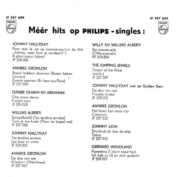Willy Alberti : Ik Heb 't Geluk Besteld (Ich Hab' Das Glück Bestellt Für Heute Abend) / Ros'marie (7", Single, Mono)