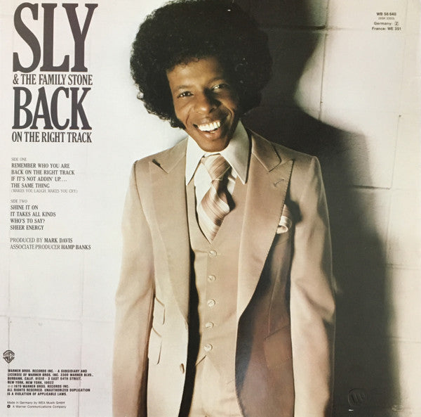 Sly & The Family Stone : Back On The Right Track (LP, Album)